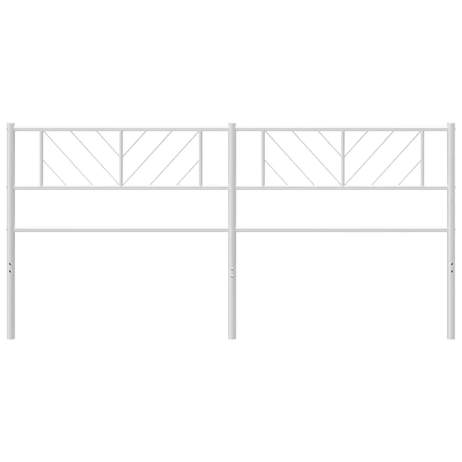 Tête de lit de remplacement métal blanc 193 cm - 4