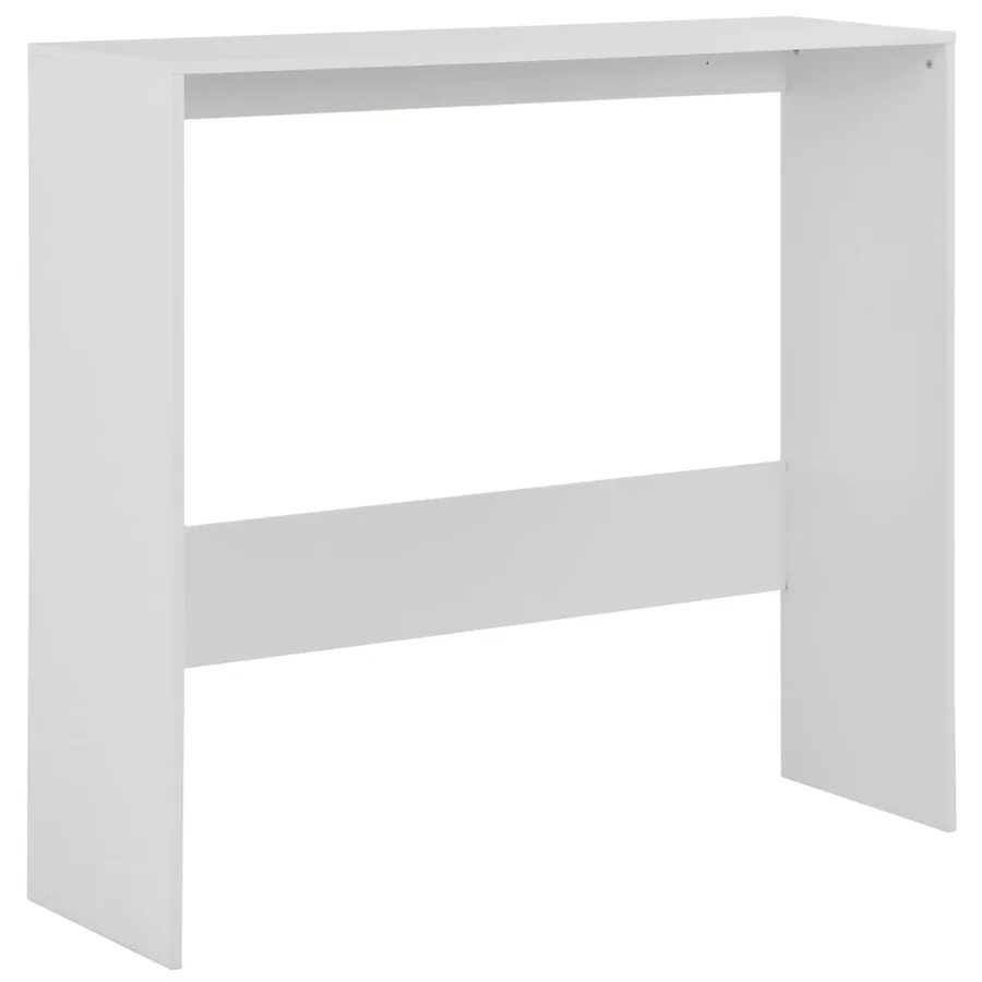 Table de bar avec 2 dessus de table Blanc 130x40x120 cm - 7