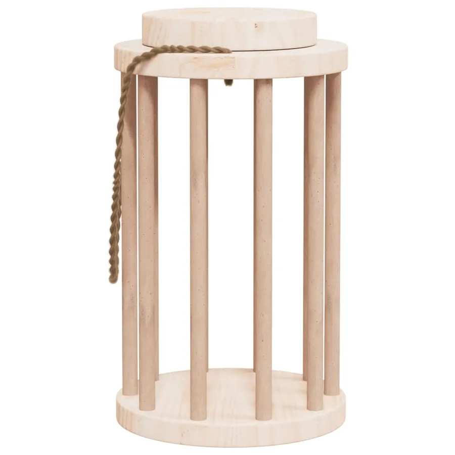 Mangeoire à foin pour lapins Ø15x25,5 cm bois massif de sapin - 4