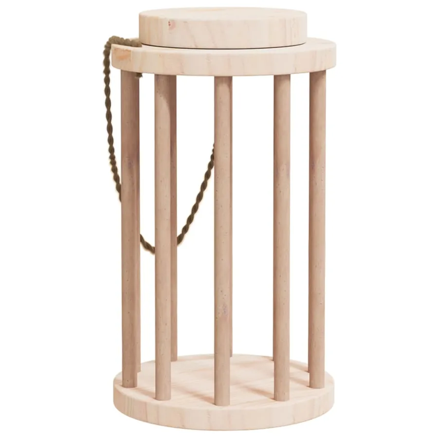 Mangeoire à foin pour lapins Ø15x25,5 cm bois massif de sapin - 5