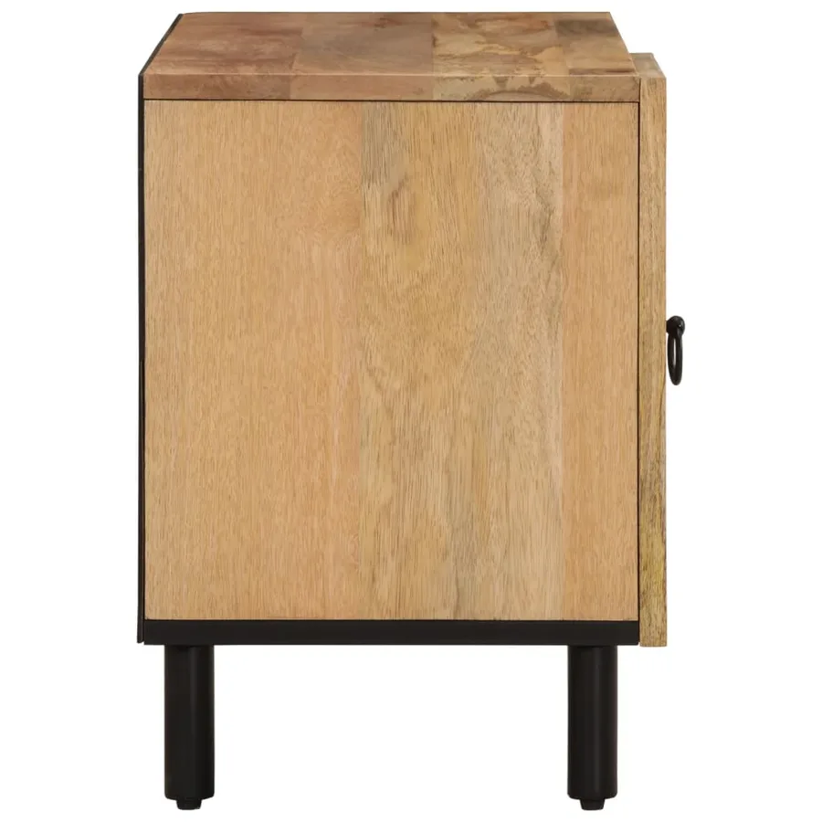 Meuble TV 80x31x46 cm bois massif de manguier - 6