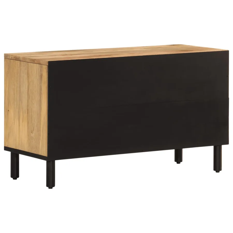 Meuble TV 80x31x46 cm bois massif de manguier - 7