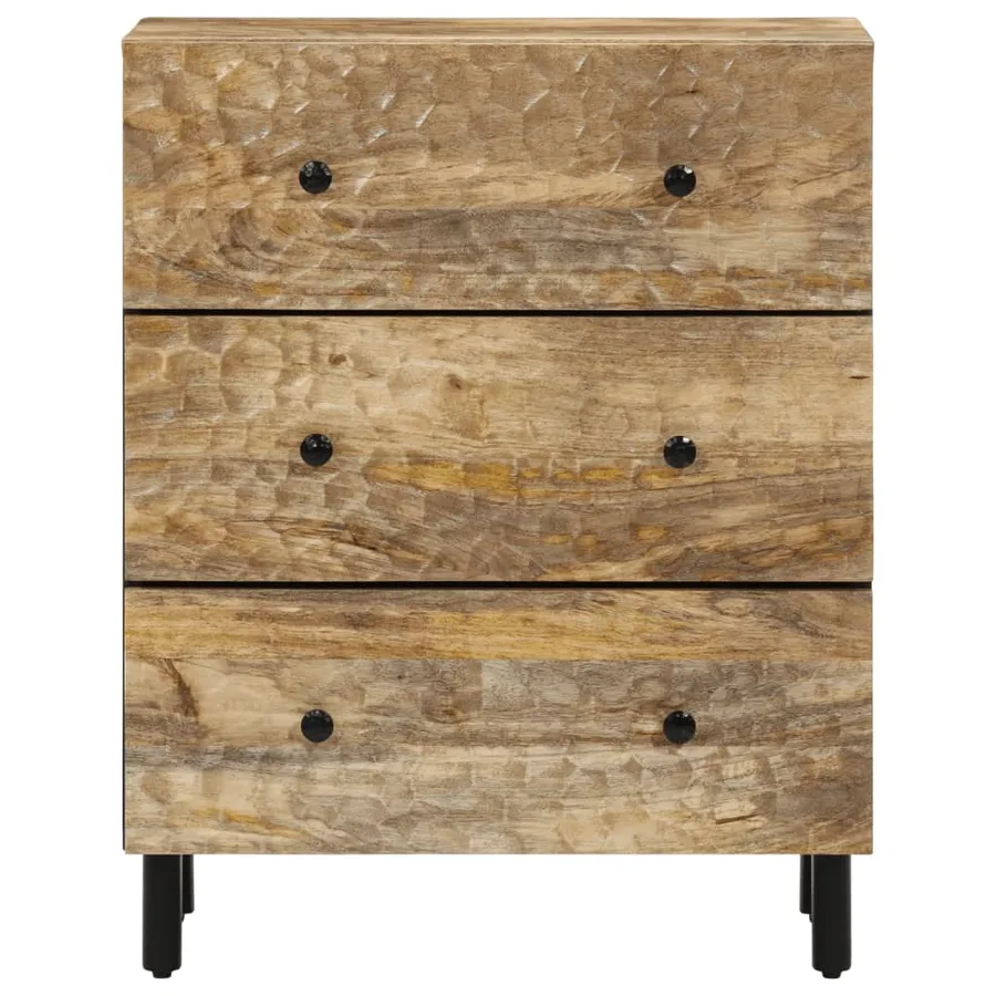 Armoire latérale 60x33x75 cm bois massif de manguier - 5