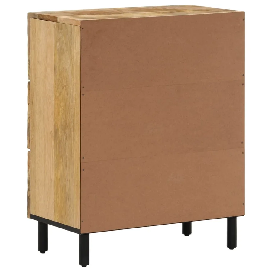 Armoire latérale 60x33x75 cm bois massif de manguier - 7