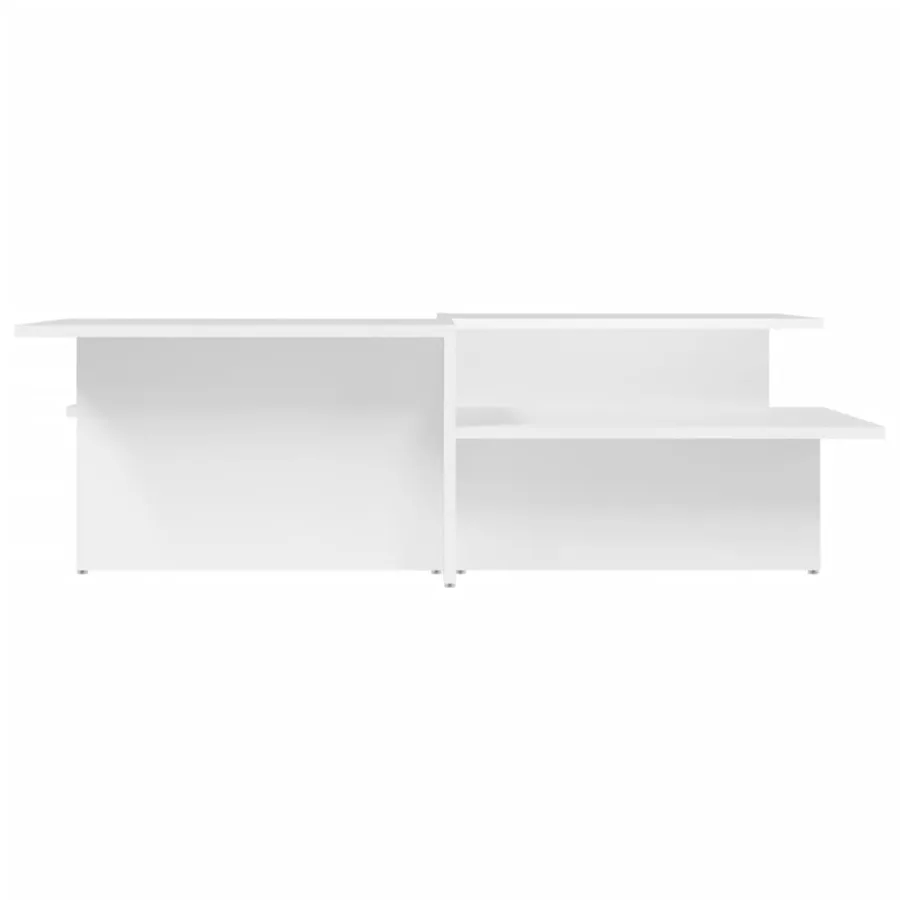 Tables basses 2 pcs blanc bois d'ingénierie - 4