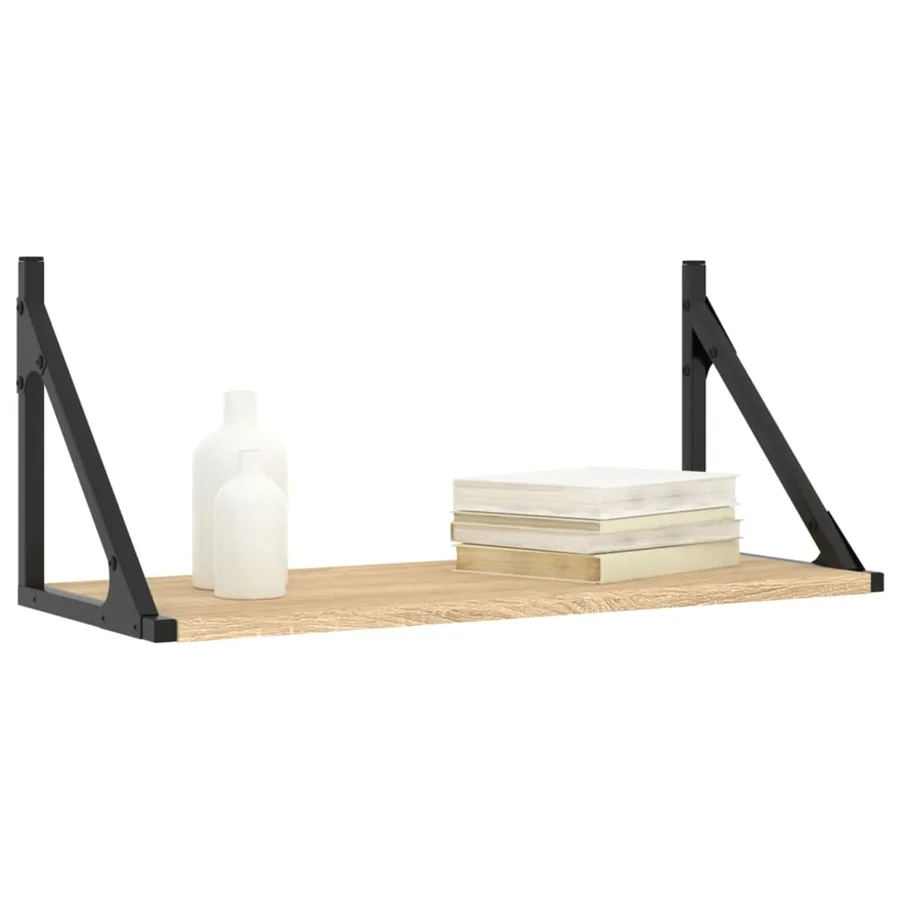 Étagères murales 2 pcs chêne sonoma 60x25x25,5 cm - 3