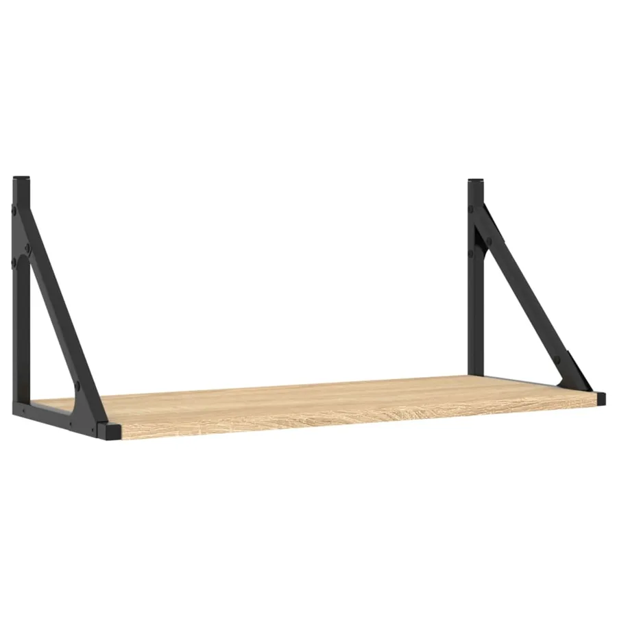 Étagères murales 2 pcs chêne sonoma 60x25x25,5 cm - 4