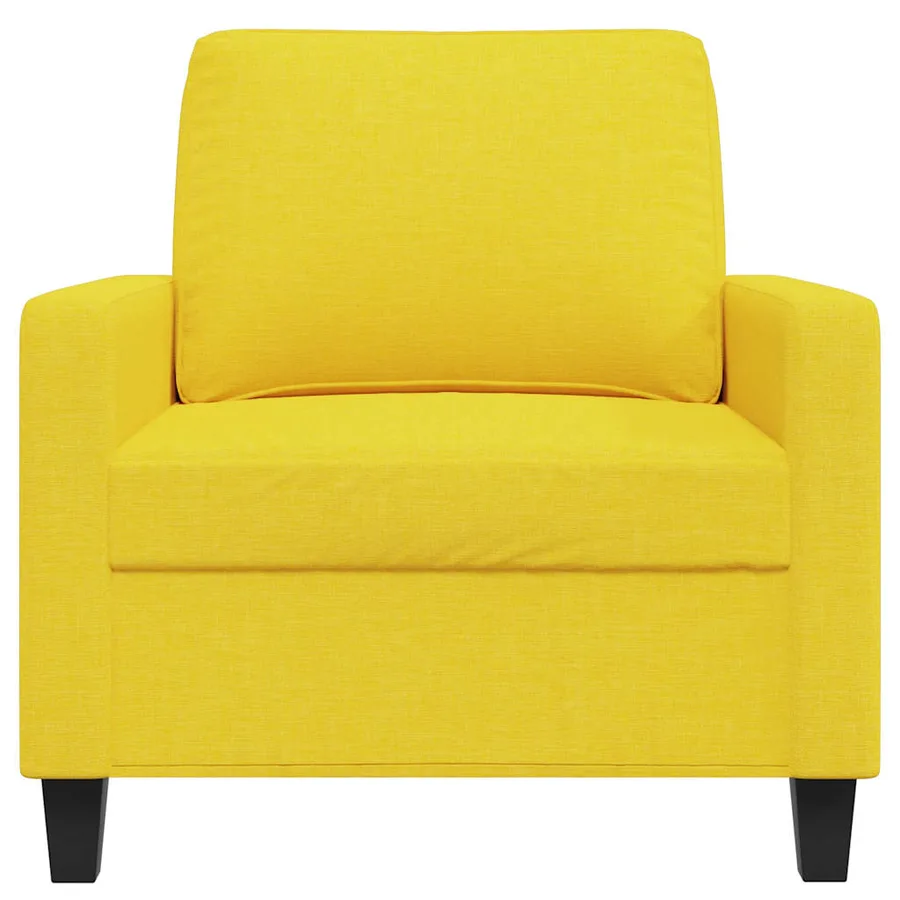 Fauteuil Jaune clair 60 cm Tissu - 4