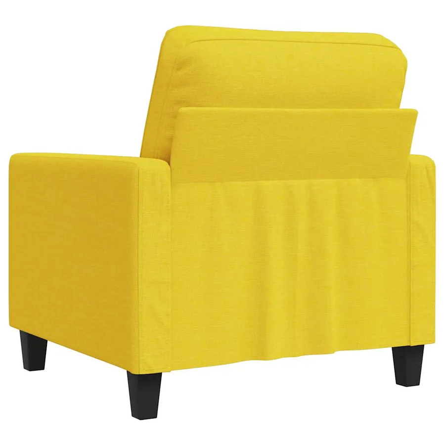 Fauteuil Jaune clair 60 cm Tissu - 6