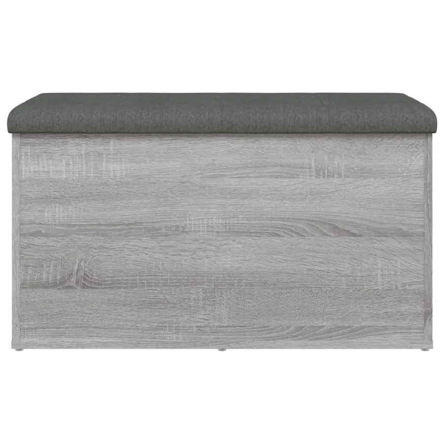 Banc de rangement sonoma gris 82x42x45 cm Bois d'ingénierie - 5