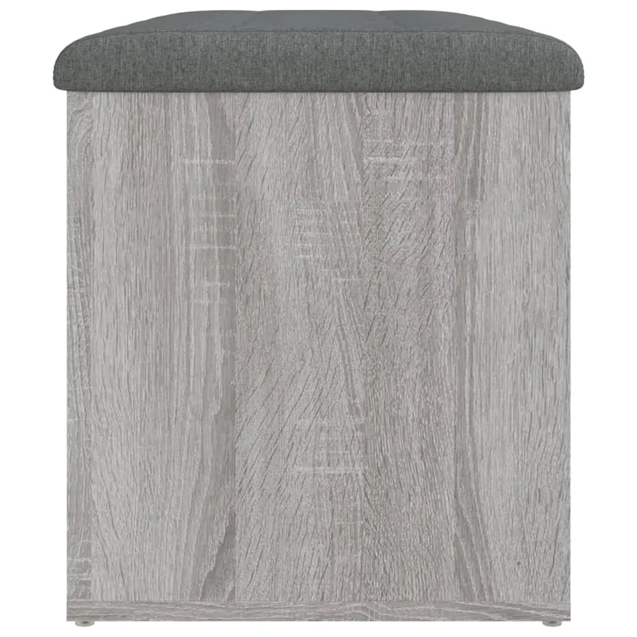 Banc de rangement sonoma gris 82x42x45 cm Bois d'ingénierie - 7