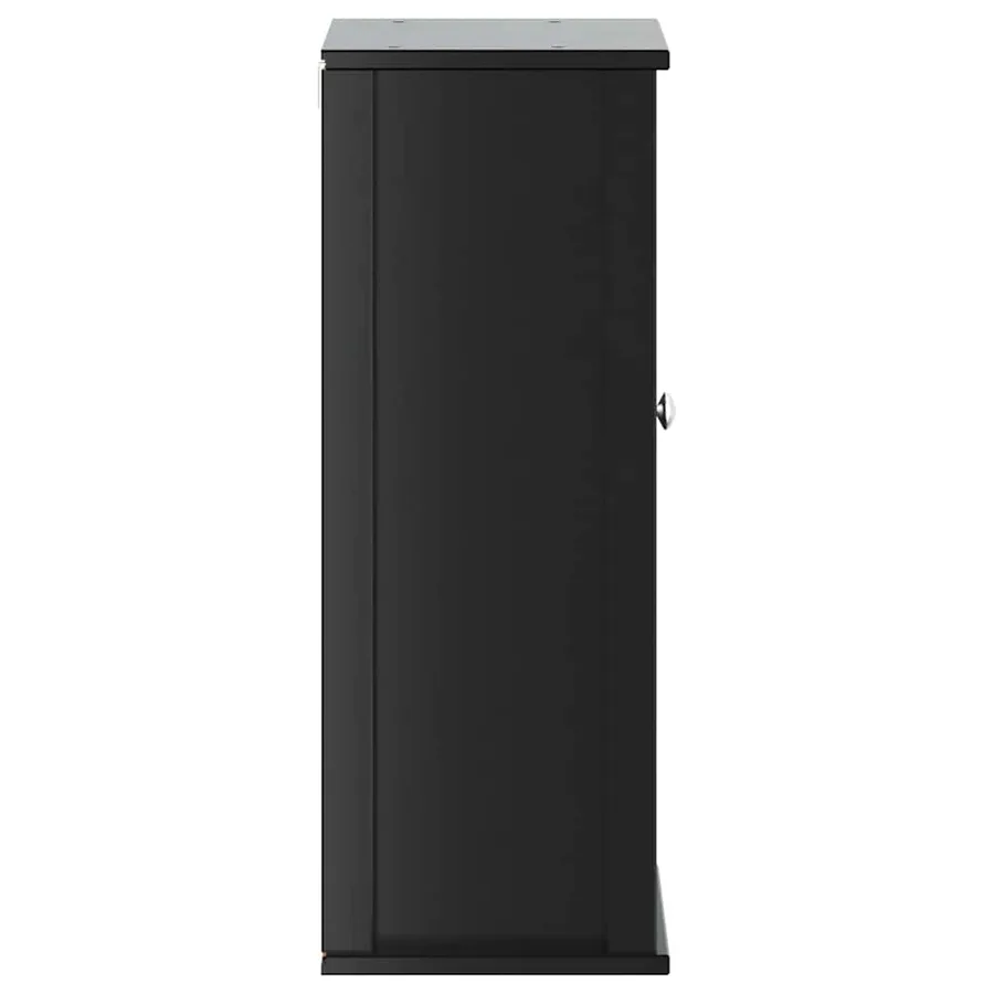 Armoire murale de salle de bain BERG noir bois de pin massif - 6