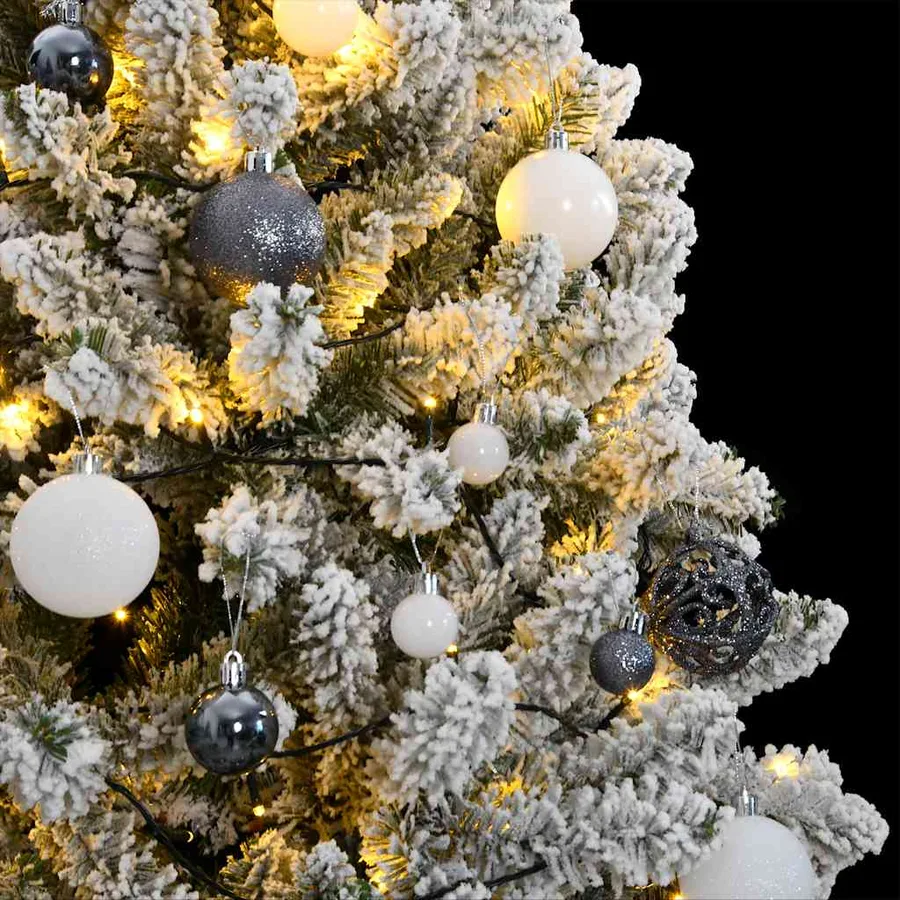 Sapin de Noël artificiel articulé 300 LED et boules 210 cm - 3
