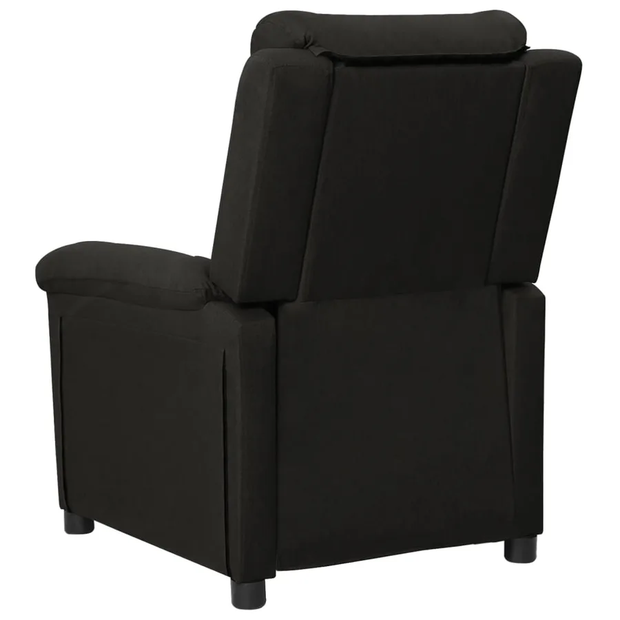 Fauteuil électrique de massage Noir Tissu - 5