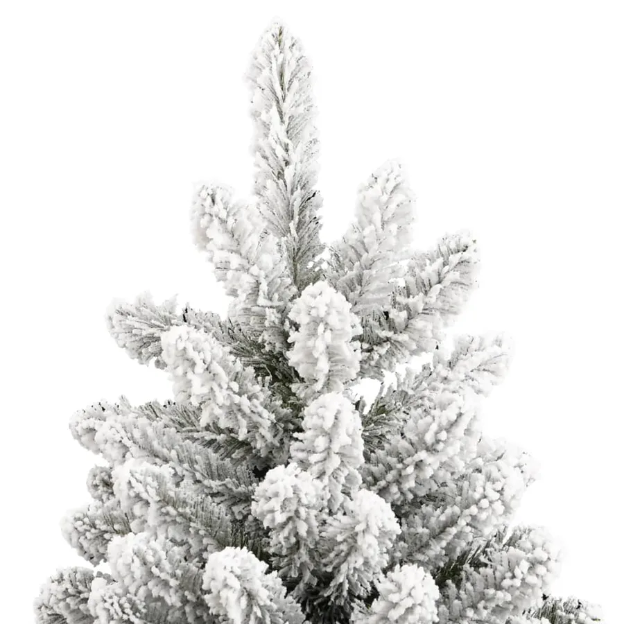 Sapin de Noël artificiel à charnières avec neige floquée 210 cm - 4