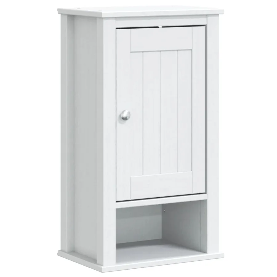 Meubles de salle de bain 3 pcs BERG blanc bois de pin massif - 3