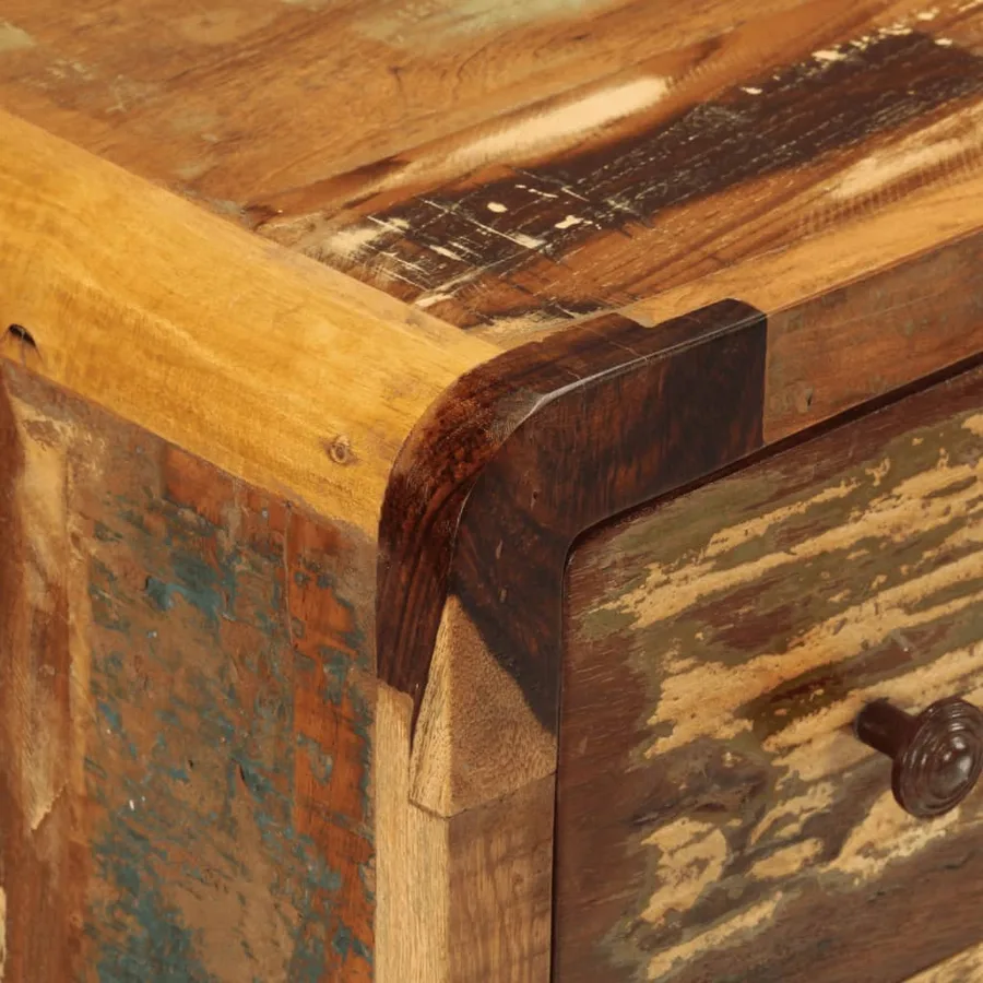 Buffet avec 3 tiroirs 55x30x70 cm bois de récupération massif - 6