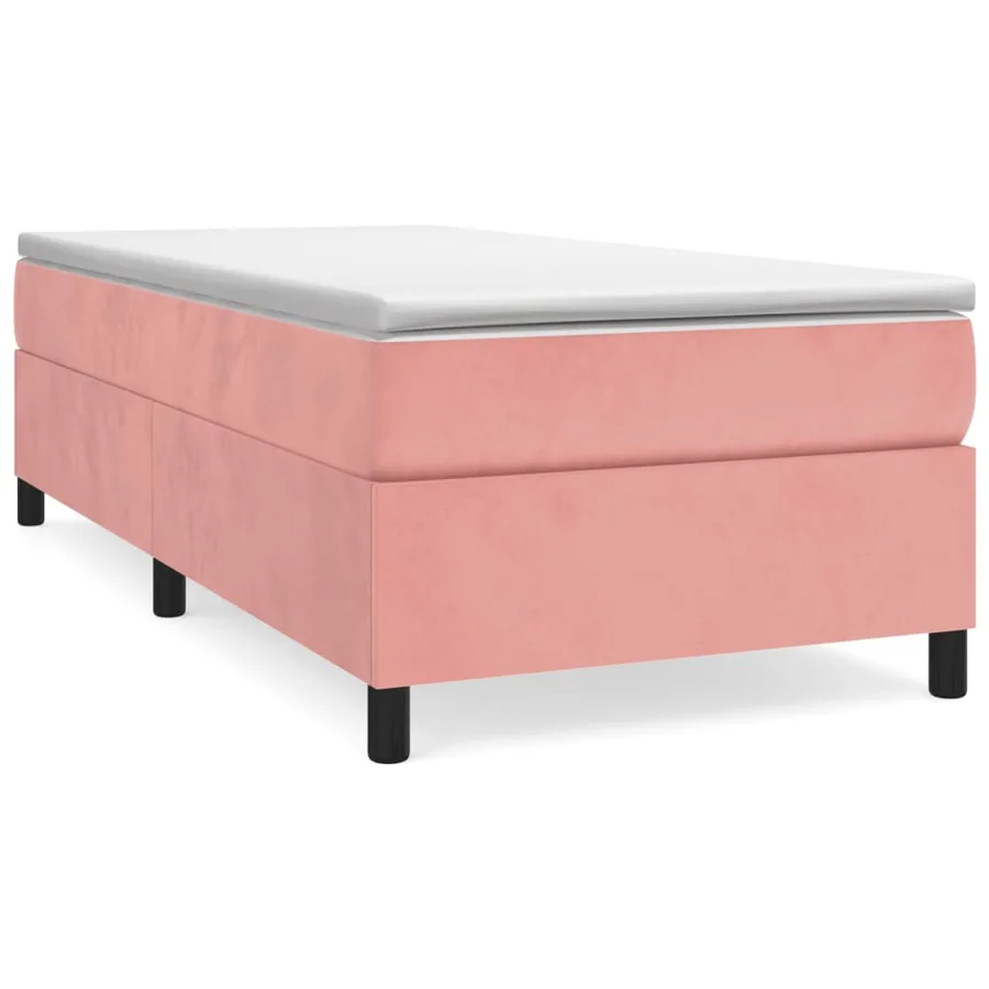 Sommier à lattes de lit et matelas Rose 80x200 cm Velours - 2