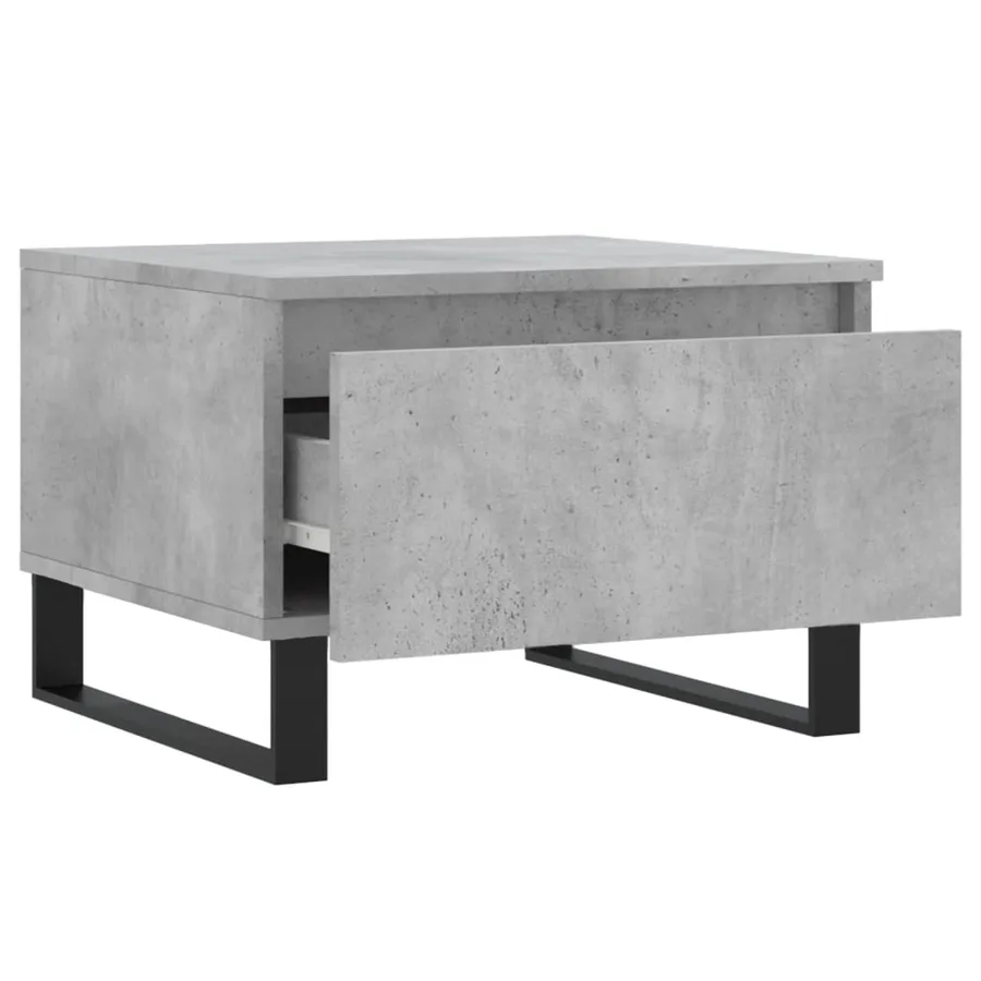 Tables basses 2 pcs gris béton 50x46x35 cm bois d'ingénierie - 7