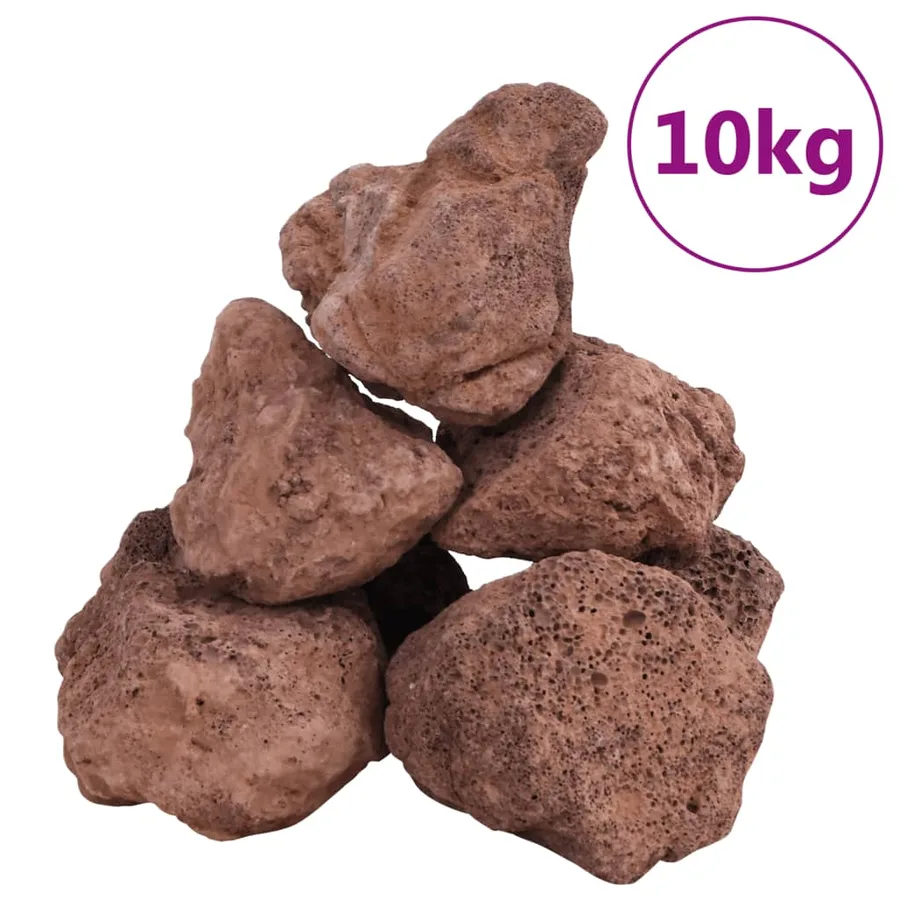 Roches volcaniques 10 kg rouge 10-30 cm - 2