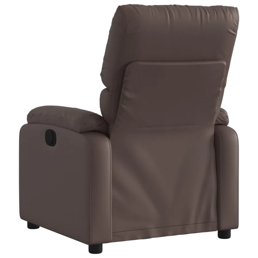 Fauteuil inclinable Marron Similicuir - 5