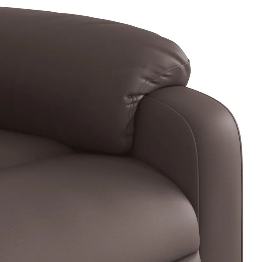 Fauteuil inclinable Marron Similicuir - 8