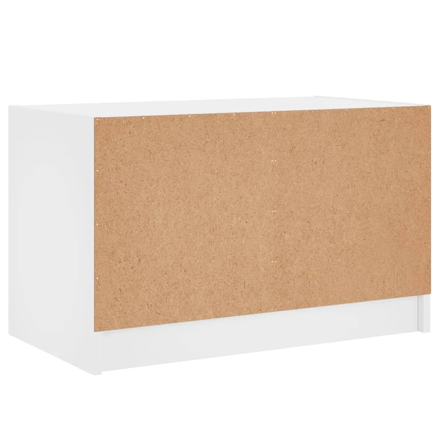 Meuble TV avec portes en verre blanc 68x37x42 cm - 8