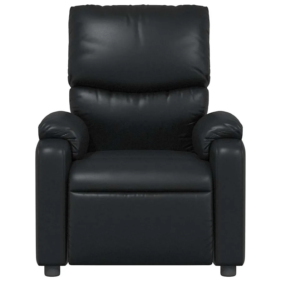 Fauteuil de massage inclinable Noir Similicuir - 5
