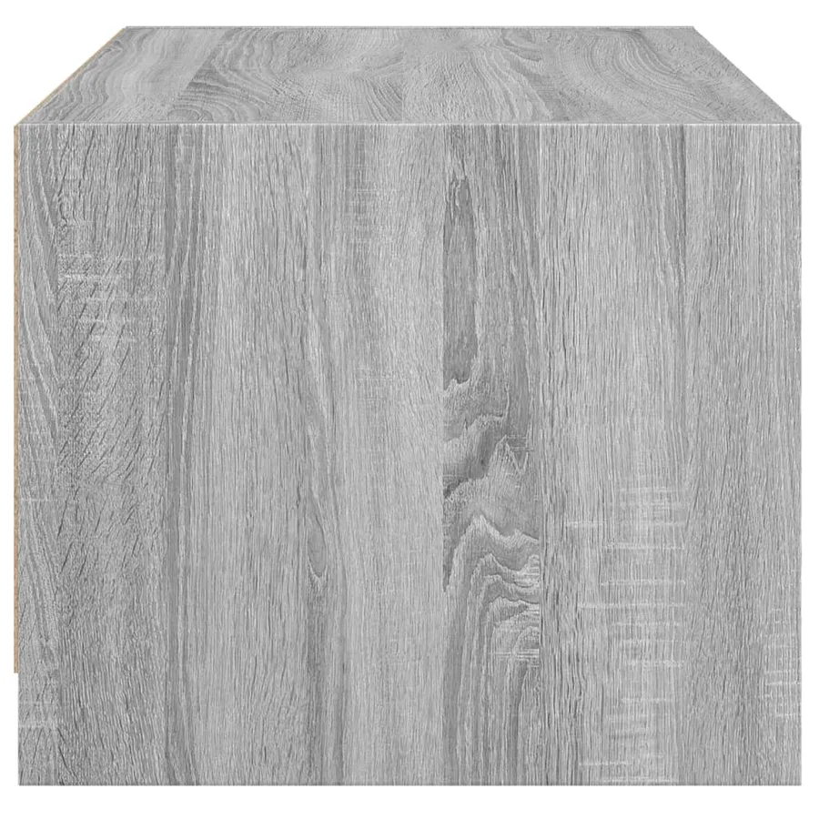 Table basse avec portes en verre sonoma gris 68x50x42 cm - 7