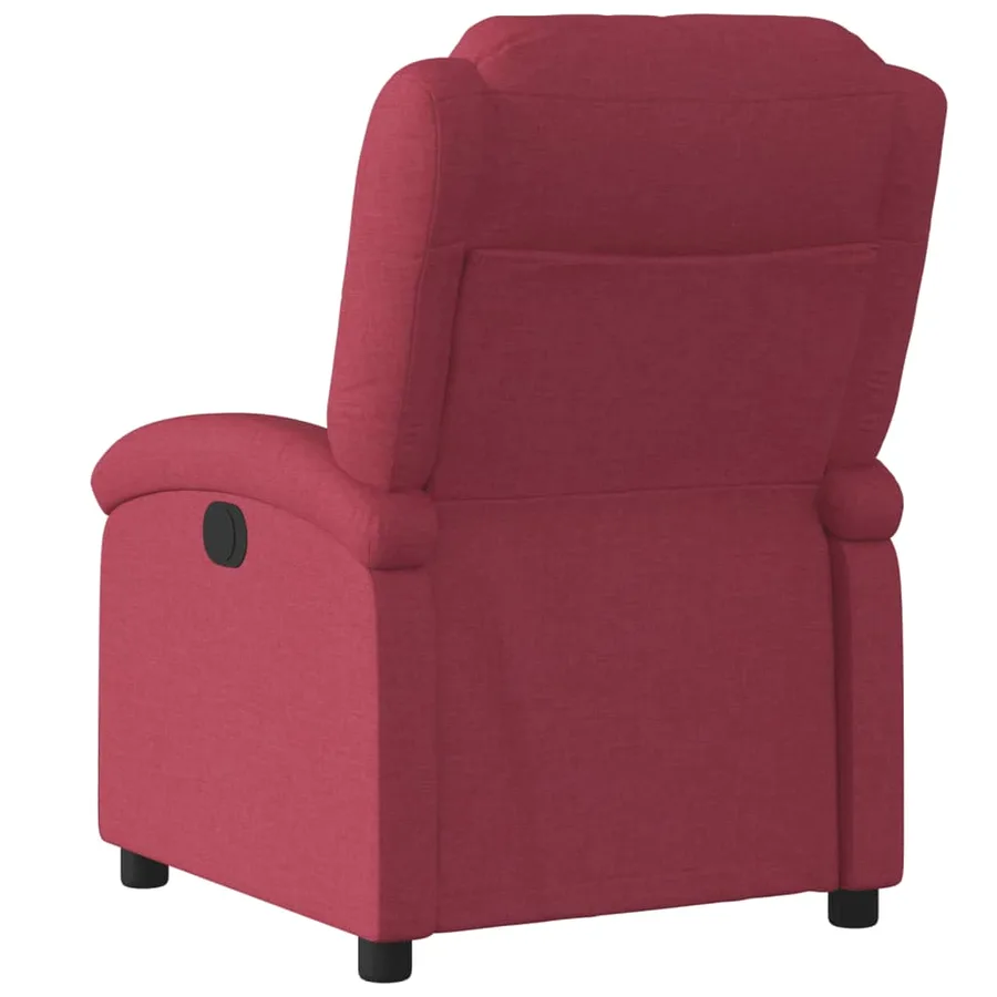 Fauteuil inclinable Rouge bordeaux Tissu - 5