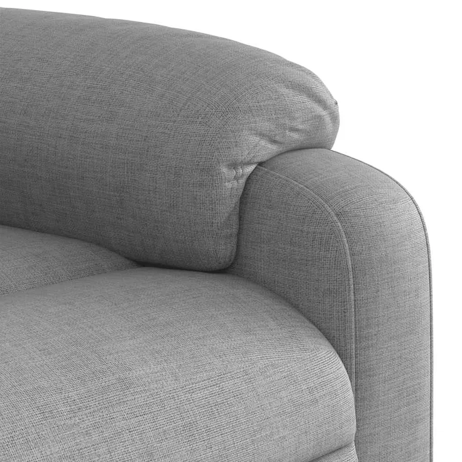 Fauteuil de massage inclinable Gris clair Tissu - 10