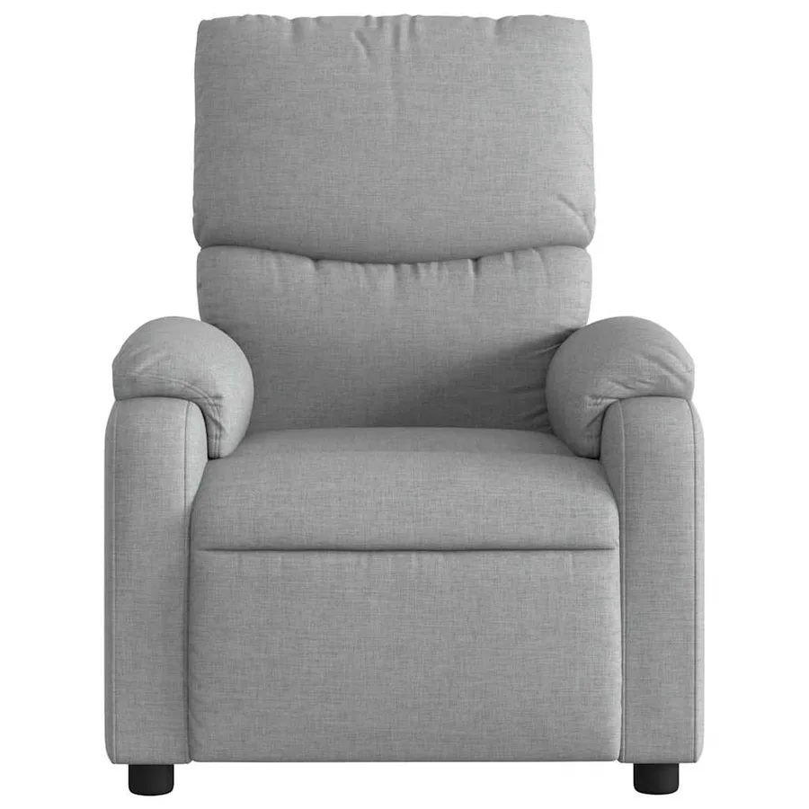 Fauteuil de massage inclinable Gris clair Tissu - 5