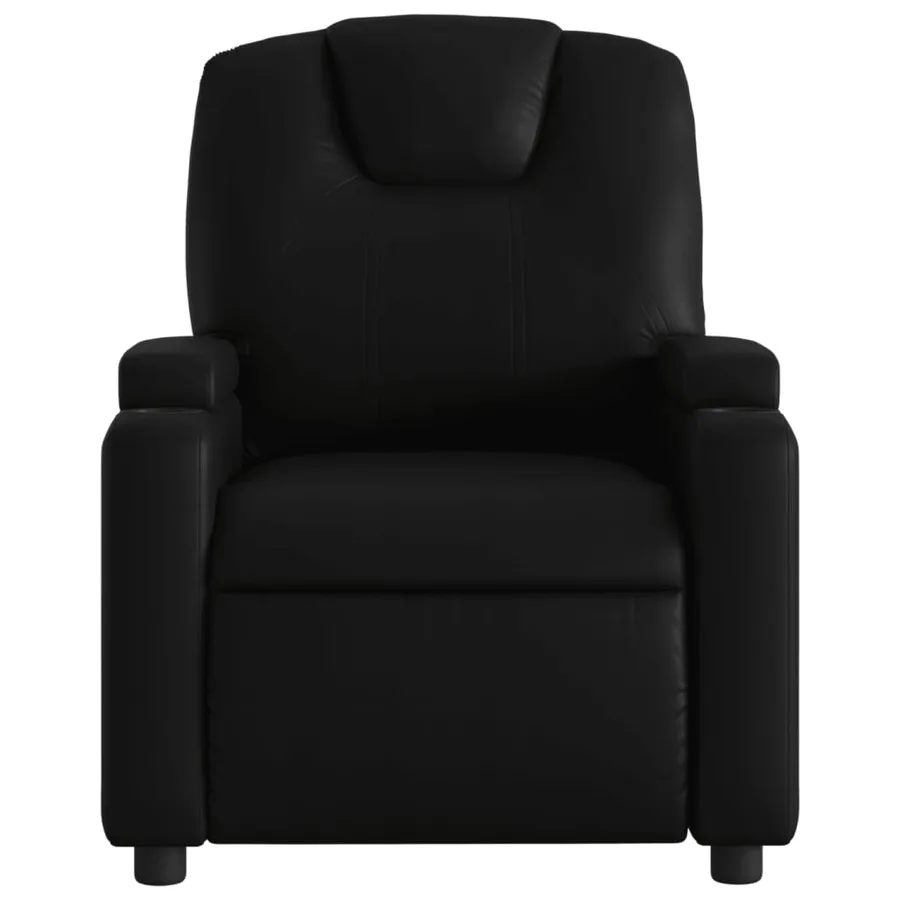 Fauteuil inclinable noir similicuir - 6