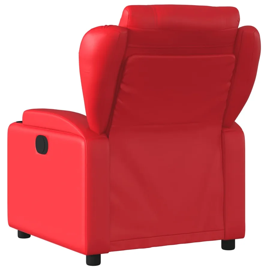 Fauteuil inclinable Rouge Similicuir - 5