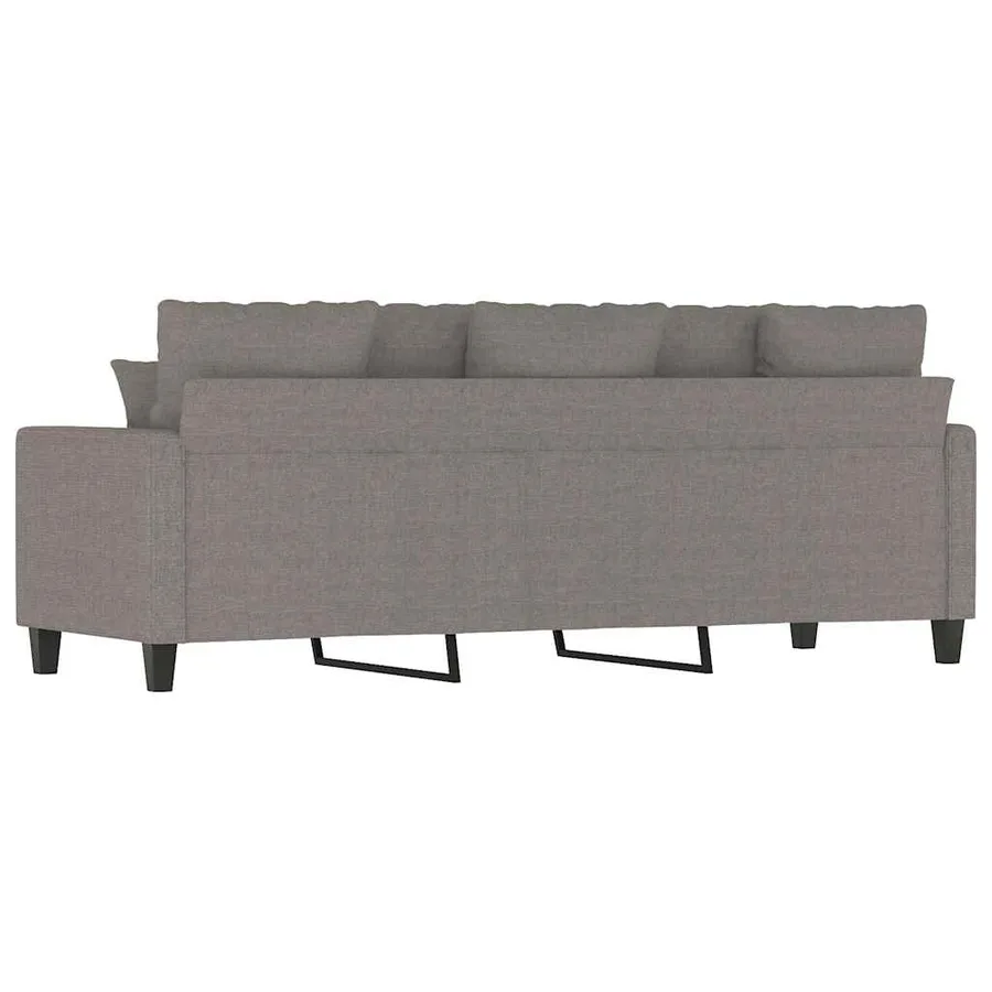 Canapé à 3 places Taupe 180 cm Tissu - 6