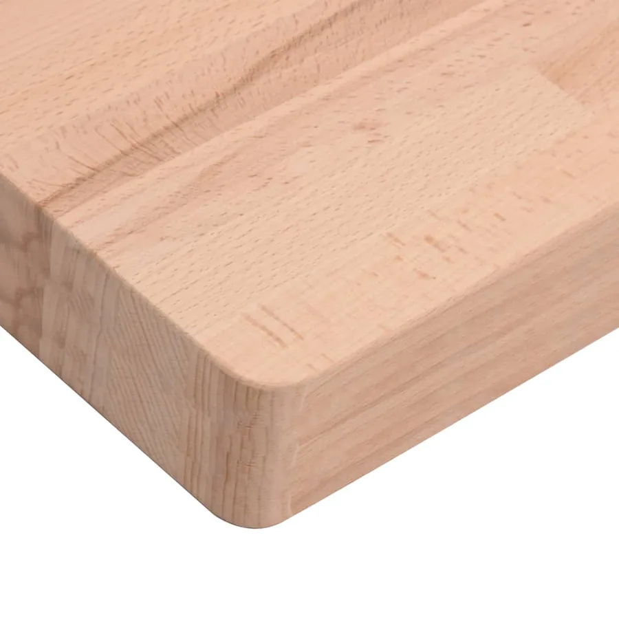 Planche à découper 60x40x4 cm bois massif de hêtre - 7