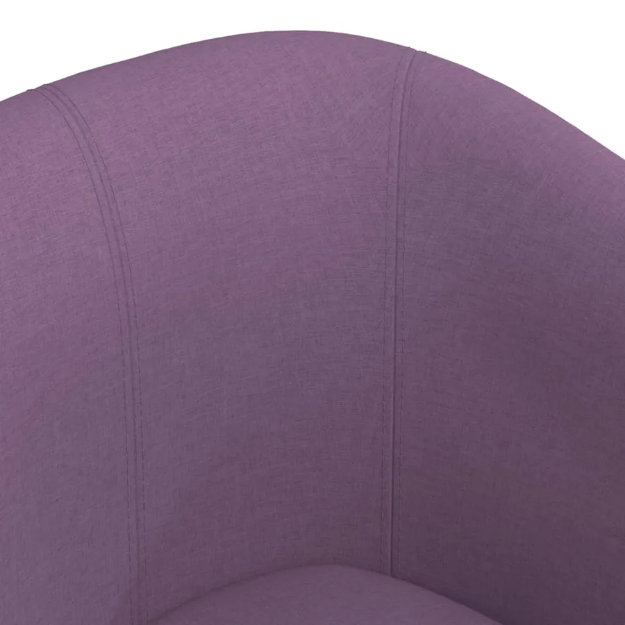 Chaise cabriolet avec repose-pied violet tissu - 6
