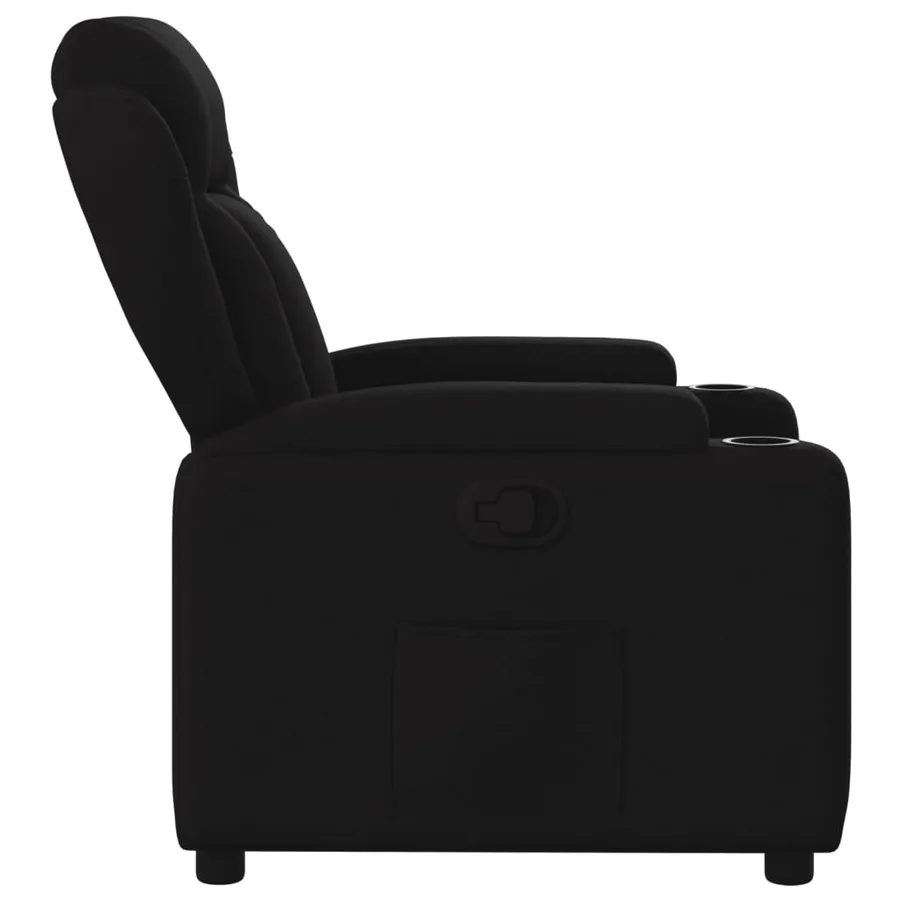 Fauteuil inclinable Noir Tissu - 7