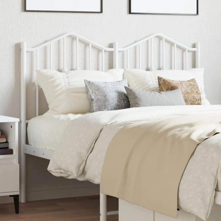 Tête de lit de remplacement métal blanc 120 cm