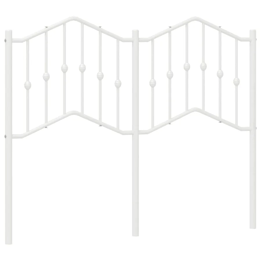 Tête de lit de remplacement métal blanc 120 cm - 2