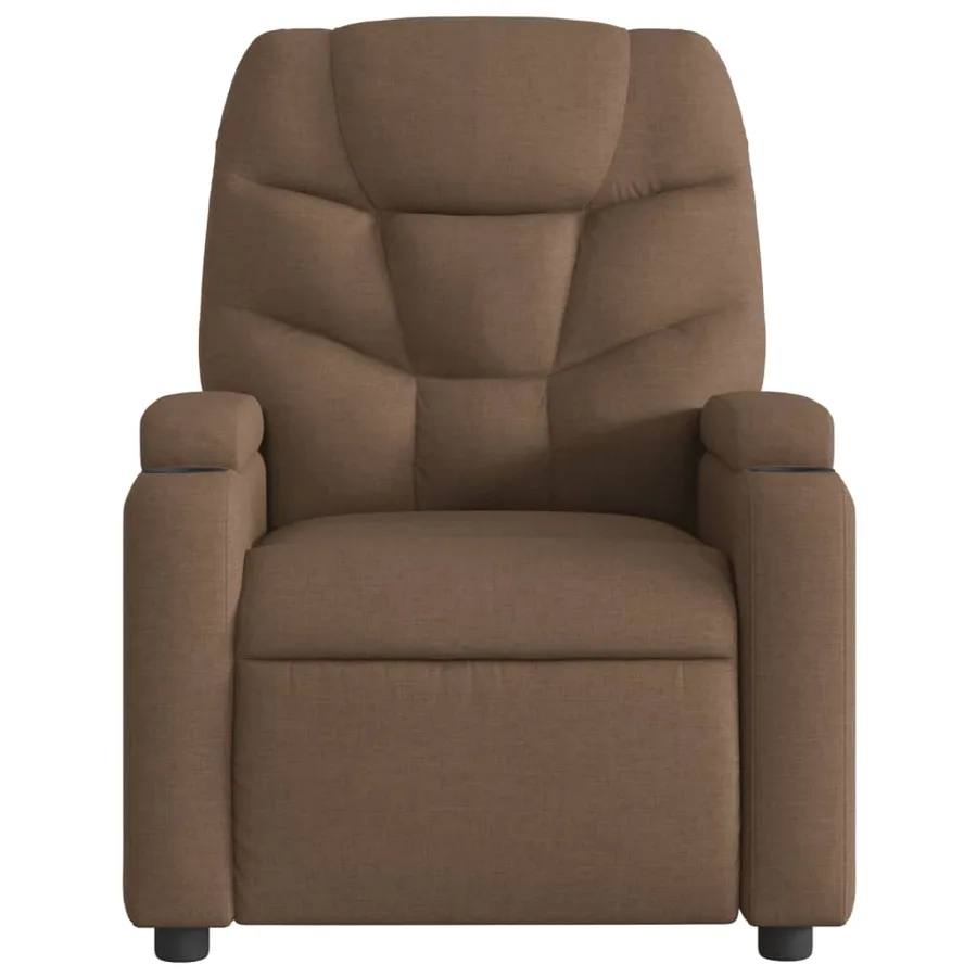 Fauteuil inclinable Marron Tissu - 3