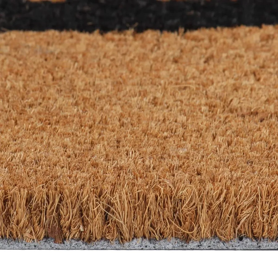 Tapis de porte naturel 45x75 cm fibre de coco touffeté - 4