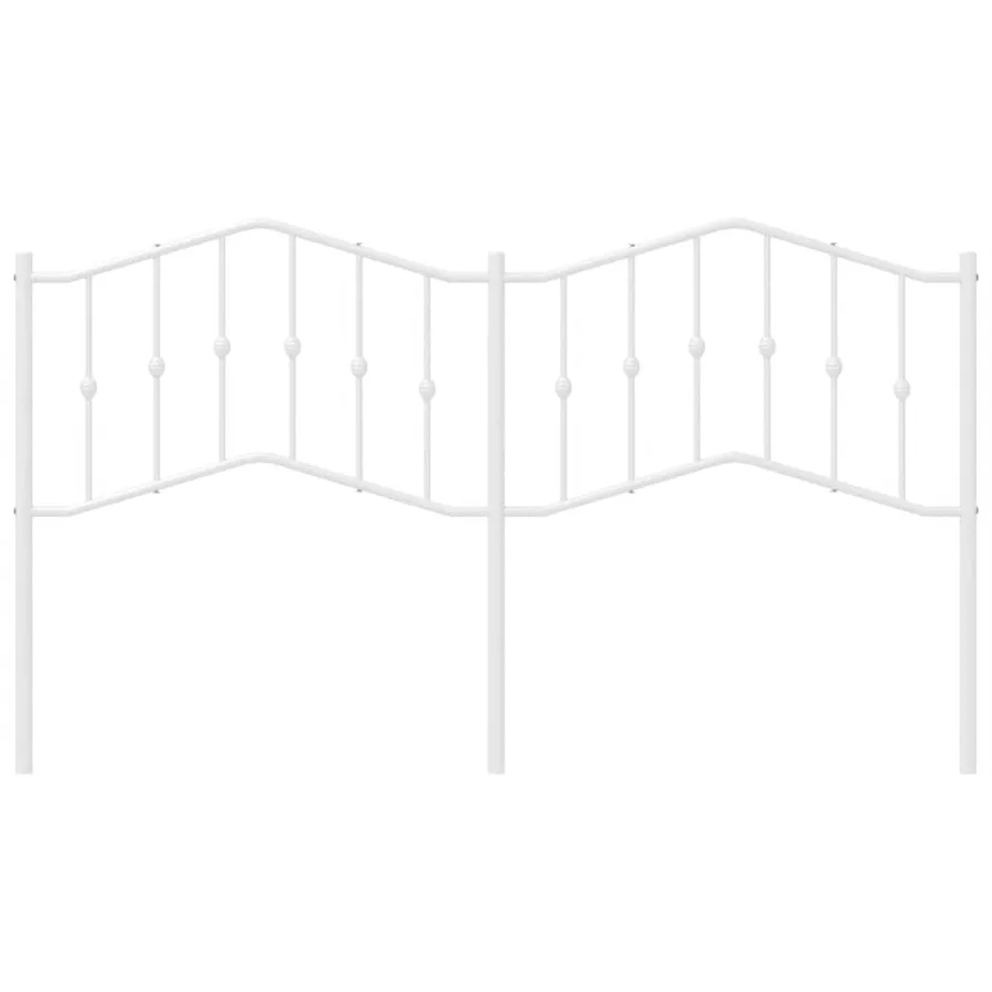 Tête de lit de remplacement métal blanc 180 cm - 4