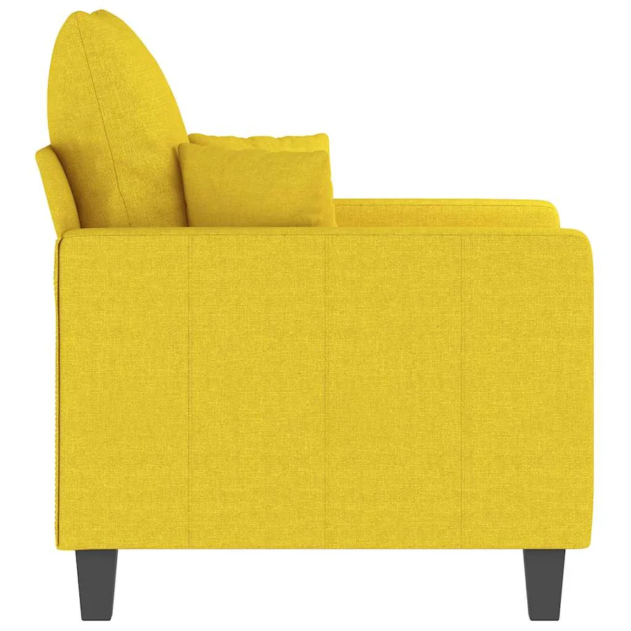 Fauteuil Jaune clair 60 cm Tissu - 5