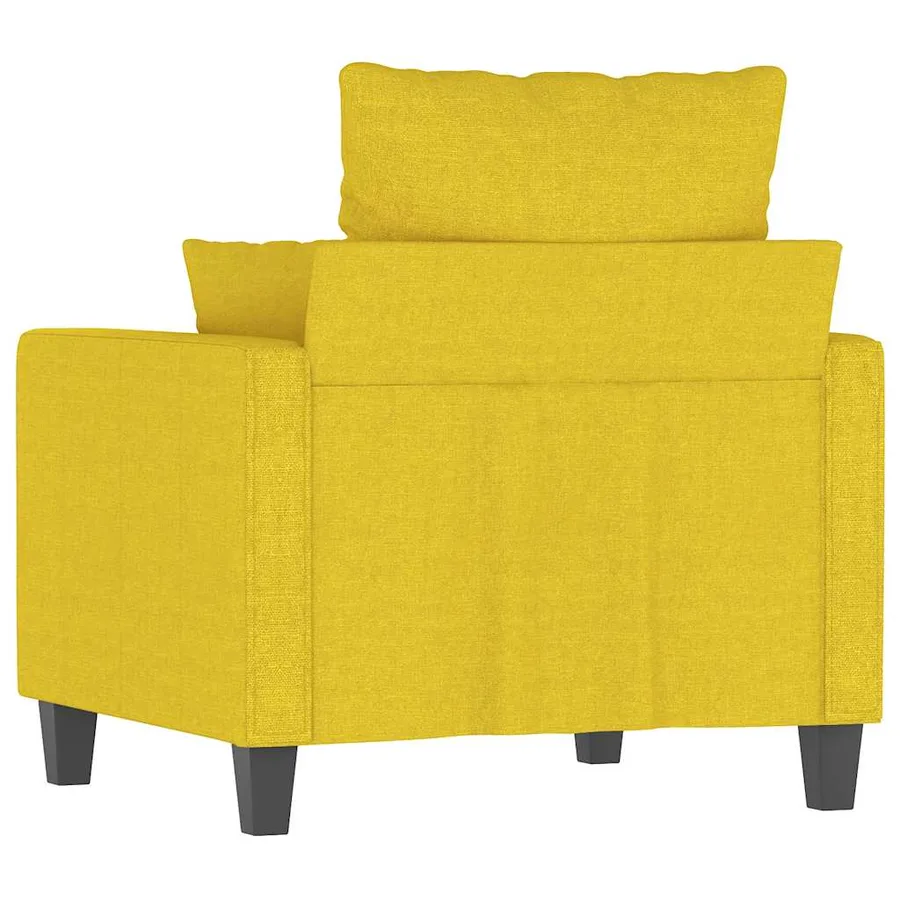Fauteuil Jaune clair 60 cm Tissu - 6