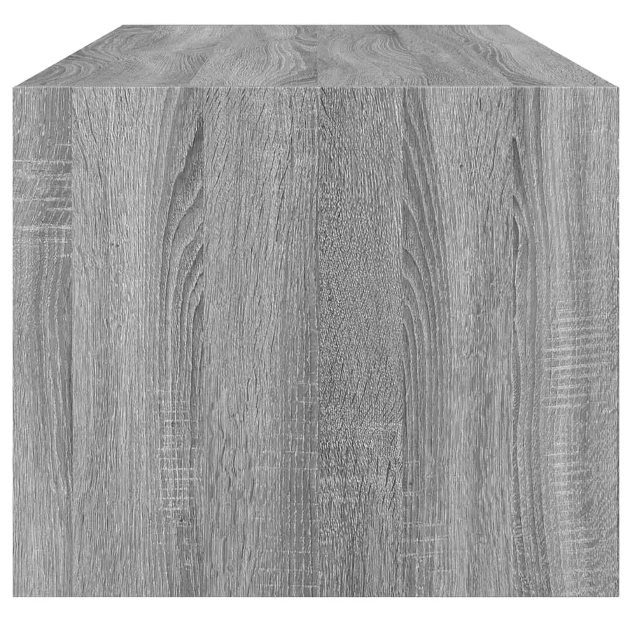 Table basse avec portes en verre sonoma gris 102x50x42 cm - 7