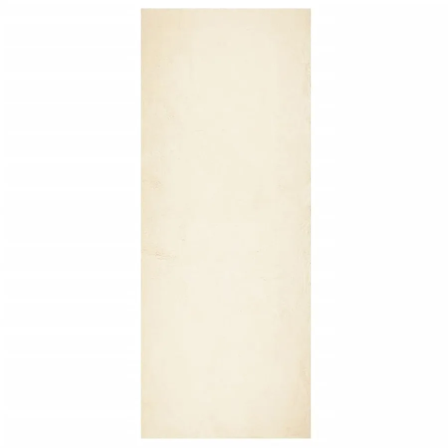 Tapis HUARTE à poils courts doux et lavable crème 80x200 cm - 2