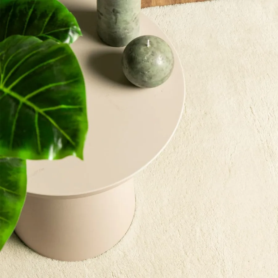 Tapis HUARTE à poils courts doux et lavable crème 80x200 cm - 7