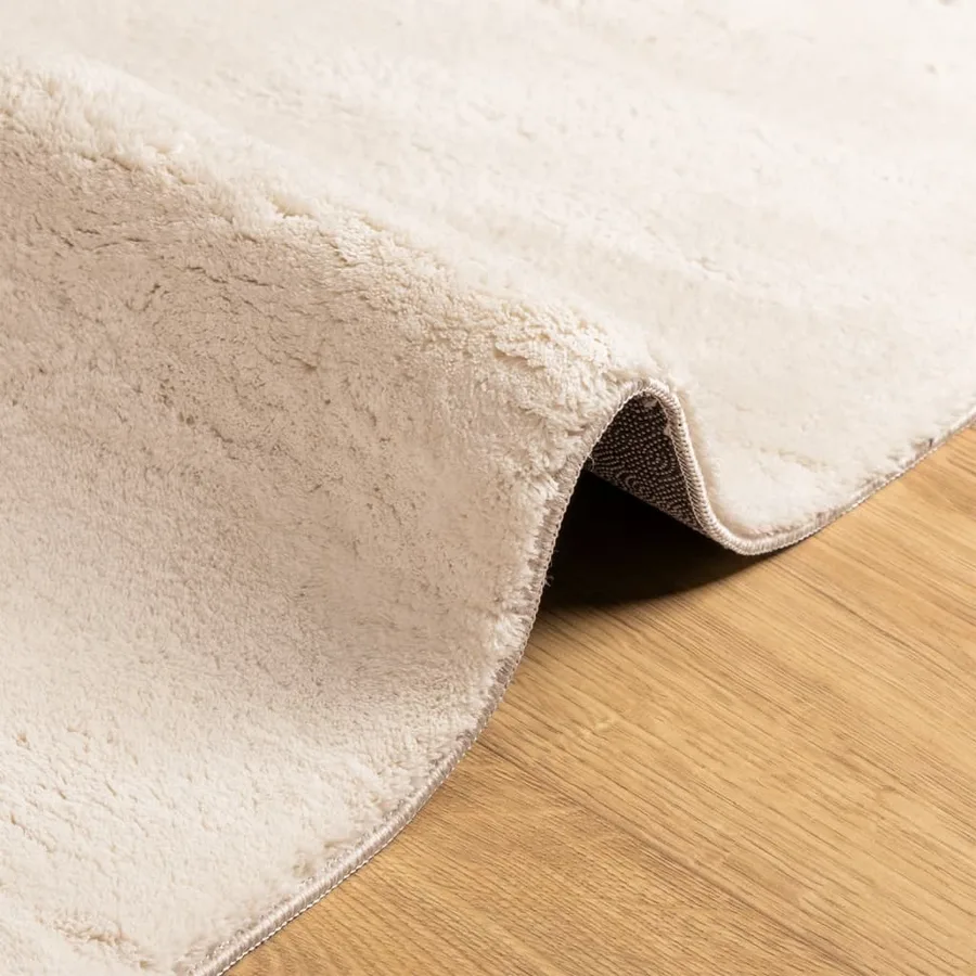 Tapis HUARTE à poils courts doux et lavable beige 160x230 cm - 6