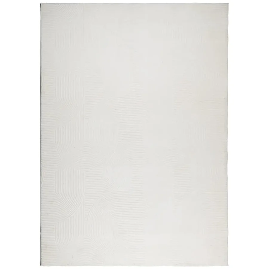 Tapis IZA poils courts style scandinave crème 200x280 cm - 2